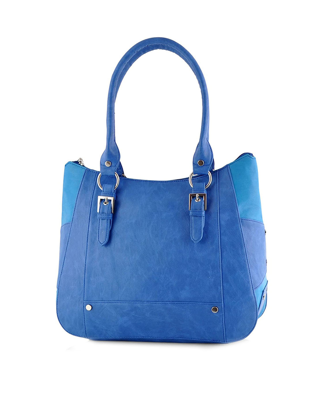 

Butterflies PU Structured Handheld Bag, Blue