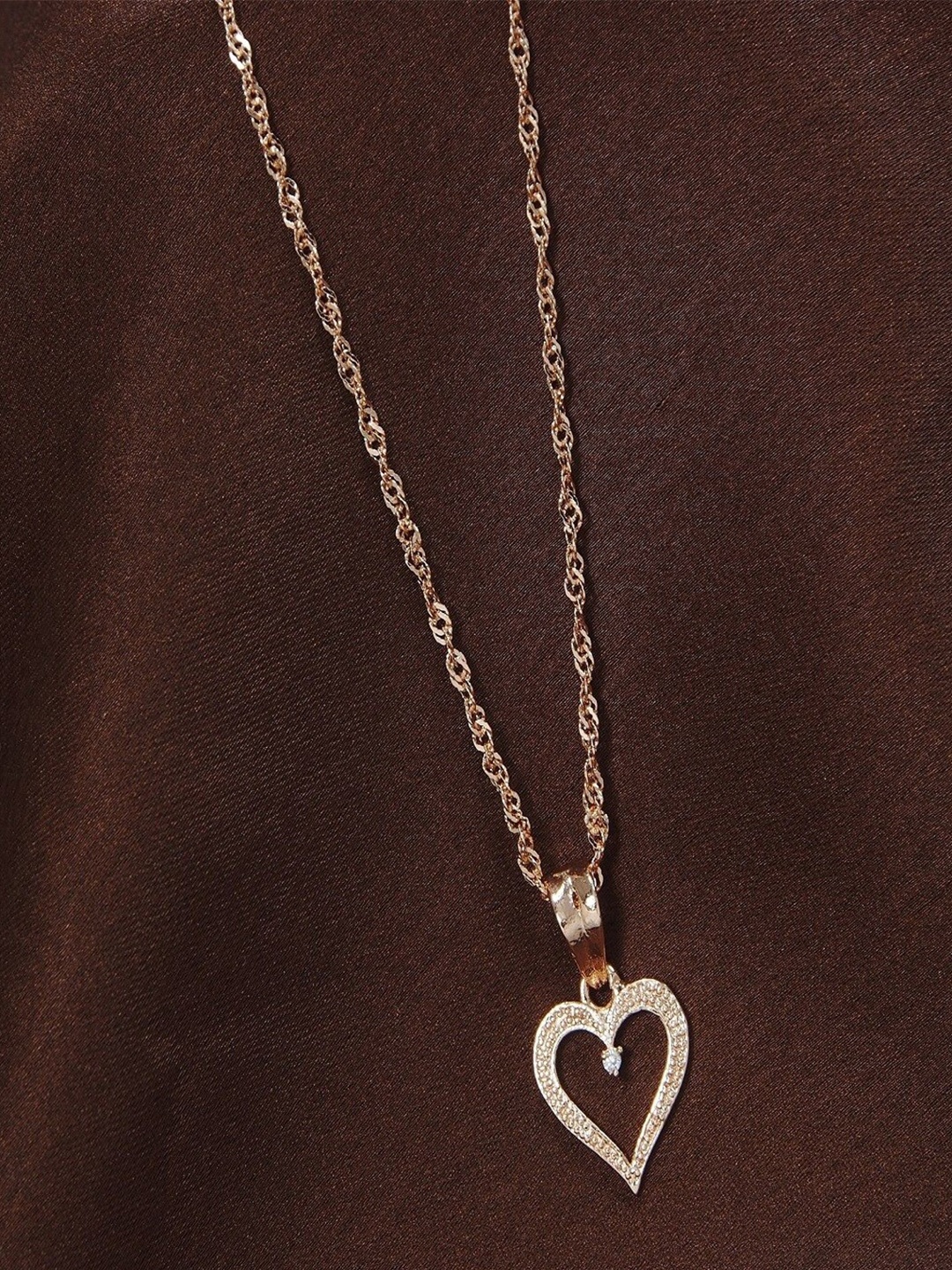 

I Jewels Women Rose Gold-Plated Chain With Pendant