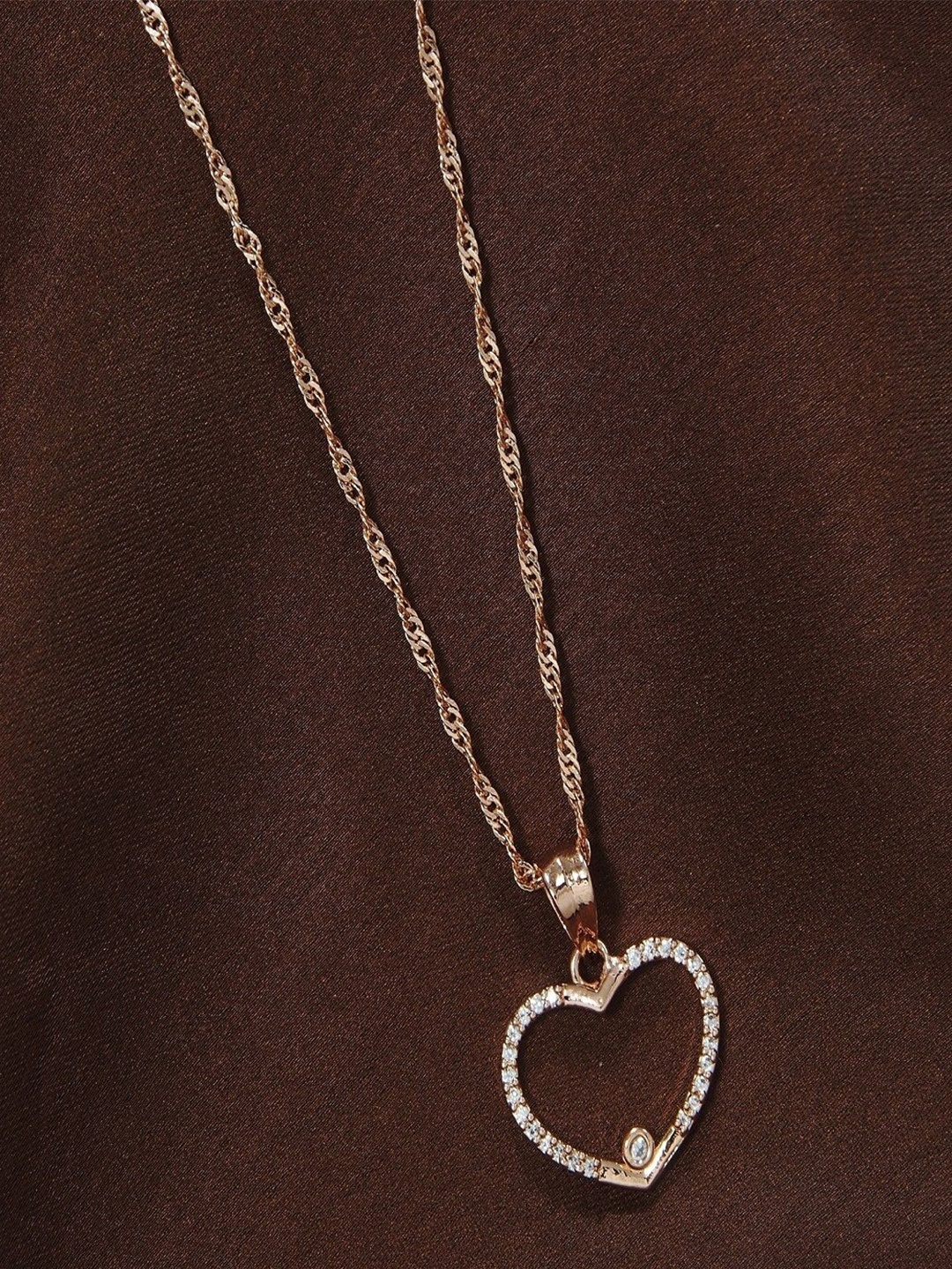 

I Jewels Rose Gold-Plated Chain With Pendant