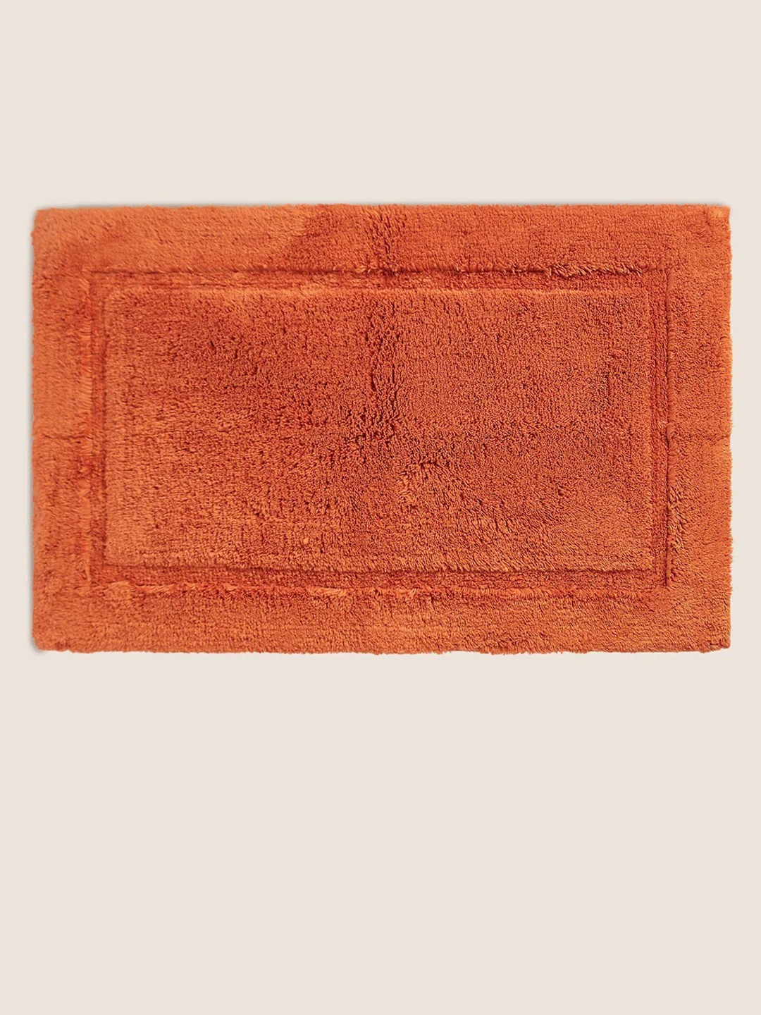 

Marks & Spencer Rust Orange Detail Pure Cotton Rectangle Floor Mat