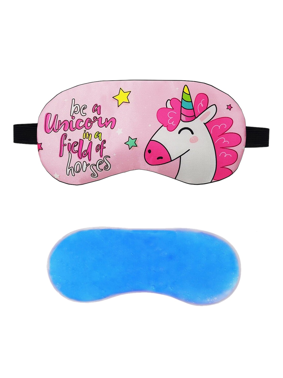 

JENNA Printed Sleeping Eye Mask With Cooling Ice Gel, Pink