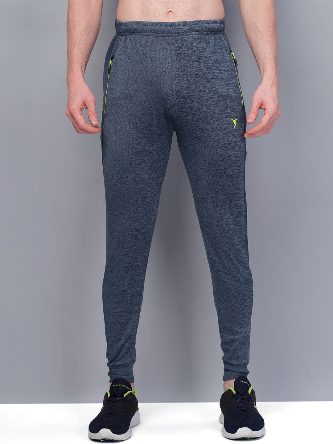 

Technosport Men Colourblocked Joggers, Navy blue