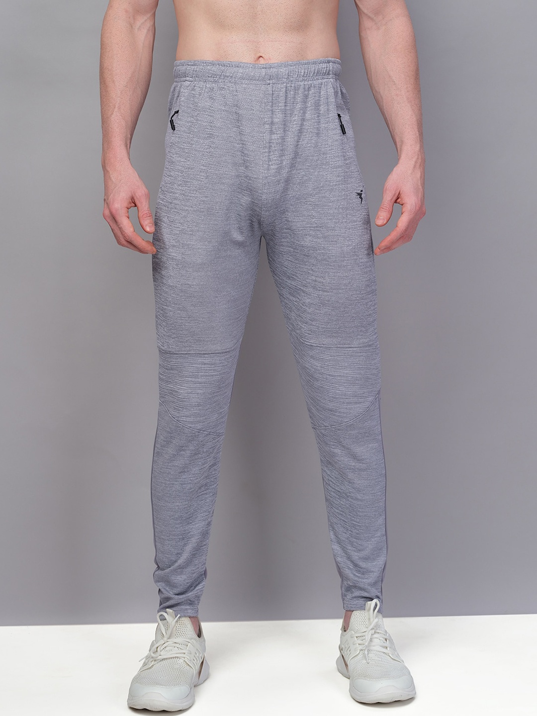 

Technosport Men Active Slim Fit Track Pants with Rapid Dry Technology, Grey