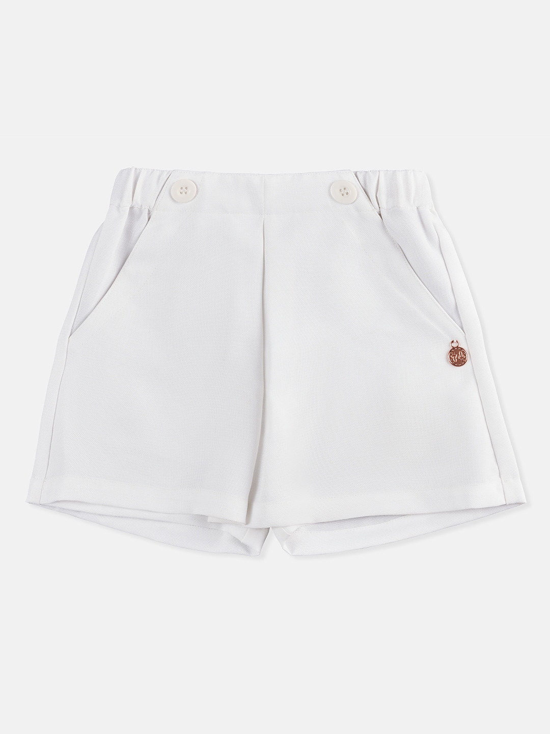 

Angel & Rocket Girls Mid-Rise Regular Fit Shorts, White