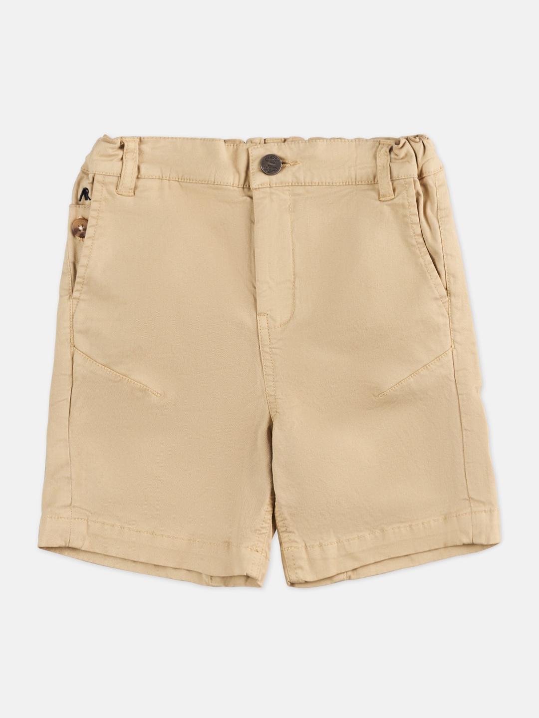 

Angel & Rocket Boys Mid-Rise Slim Fit Shorts, Beige