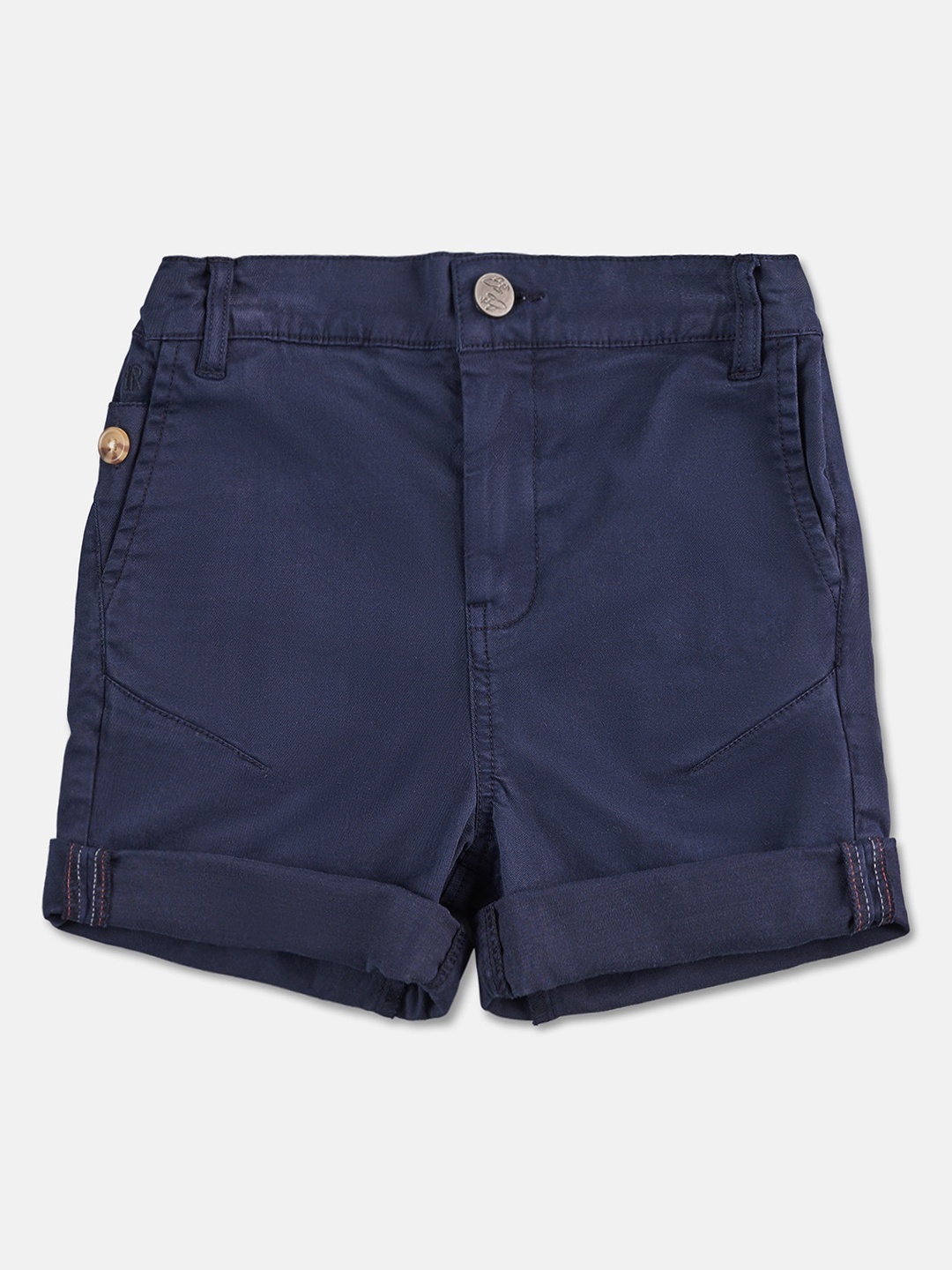 

Angel & Rocket Boys Slim Fit Cotton Shorts, Navy blue