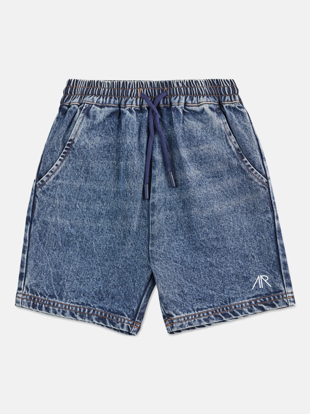 

Angel & Rocket Boys Mid Rise Slim Fit Denim Shorts, Blue