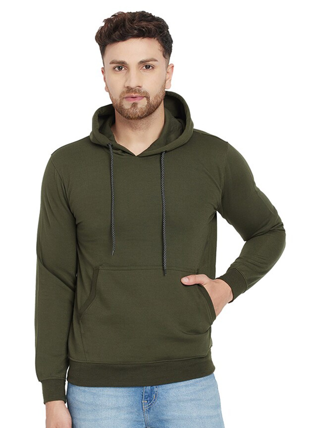 

HOLDIT Men Hooded Pullover Sweatshirt, Olive