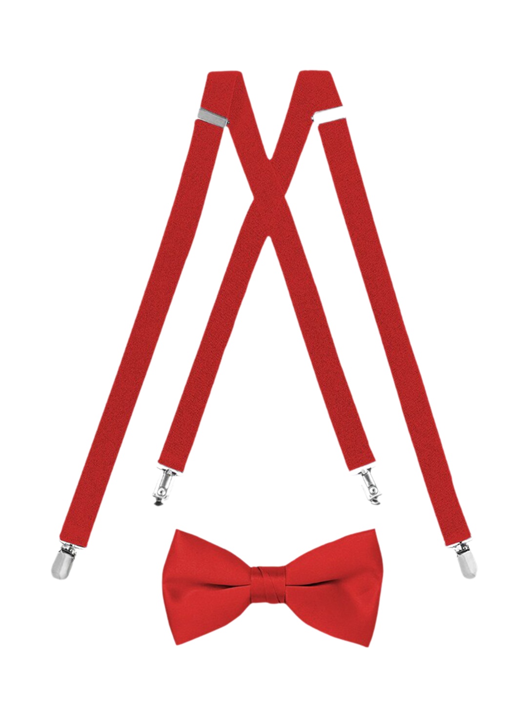 

Kastner Men Suspender Belt & Bow, Red