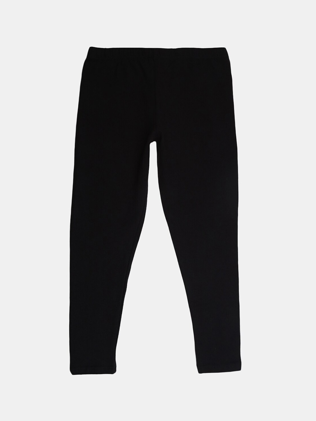 

V-Mart Girls Cotton Lycra Ankle Length Leggings, Black
