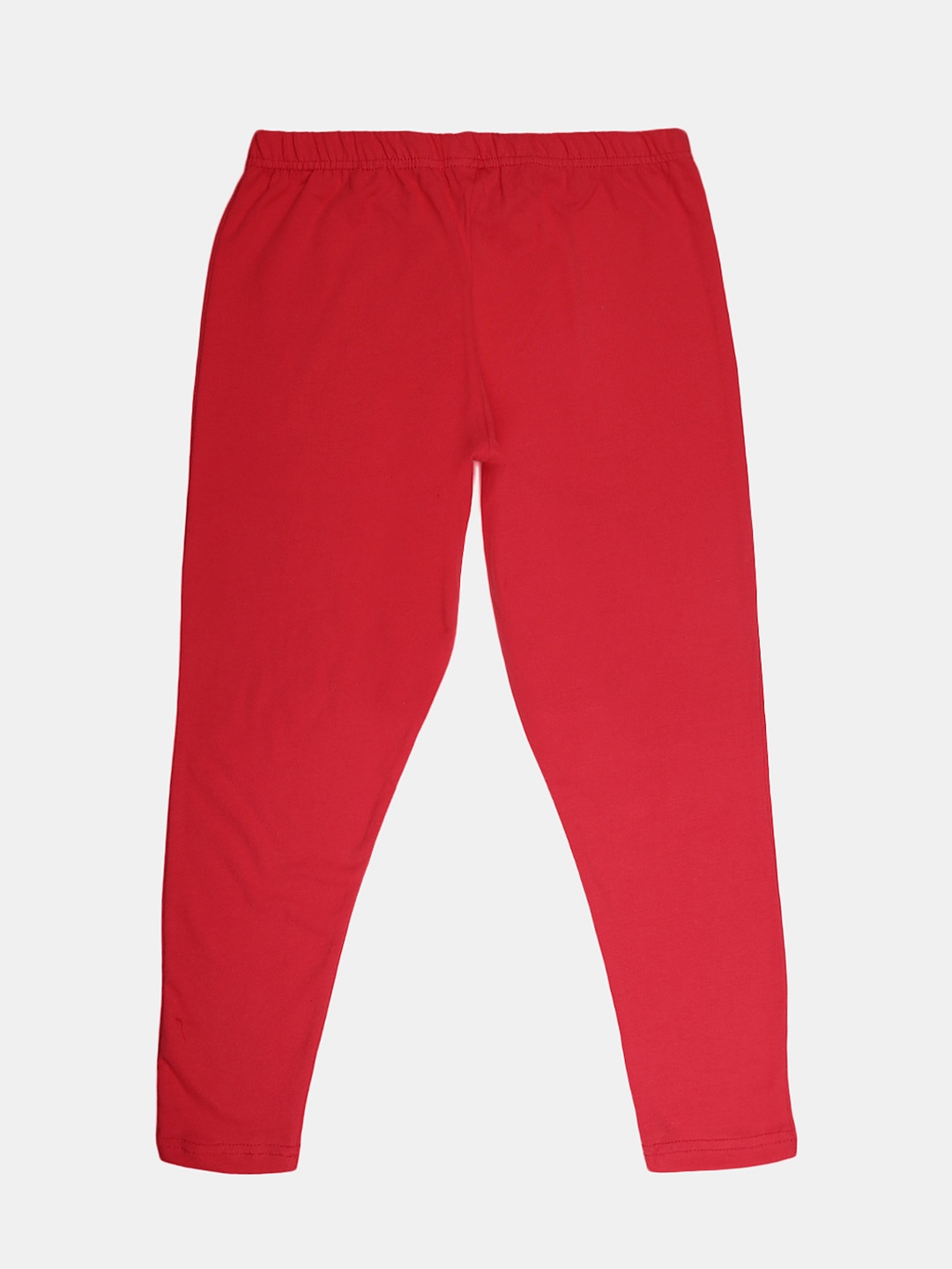 

V-Mart Girls Ankle Length Cotton Leggings, Red