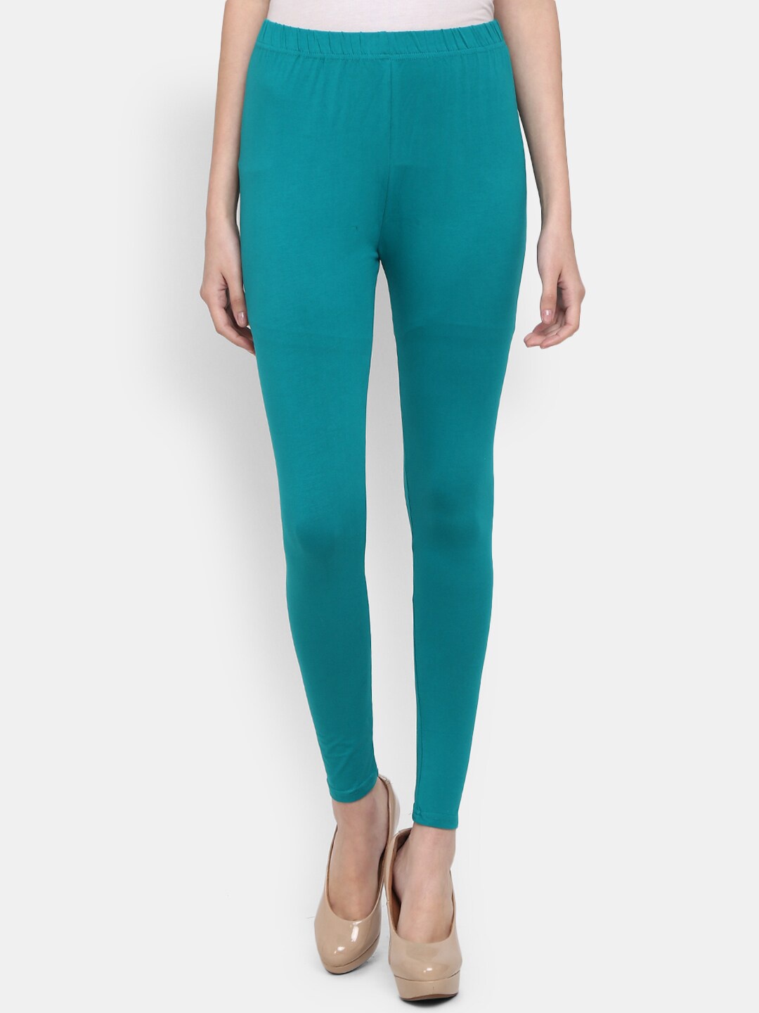 

V-Mart Ankle-Length Leggings, Teal