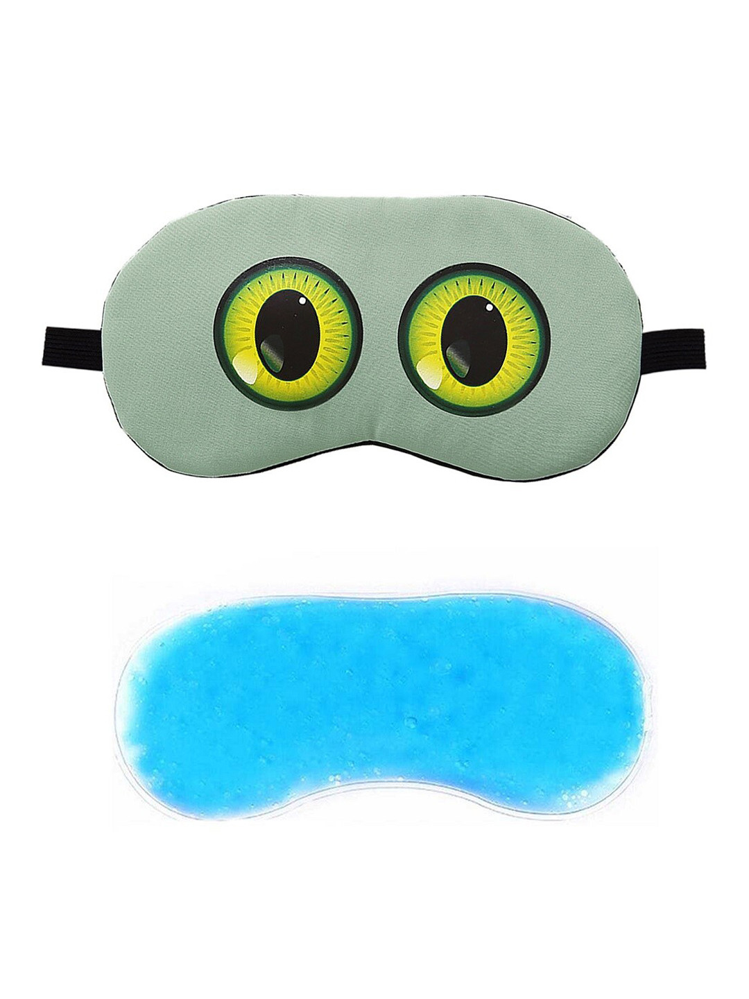 

JENNA Printed Sleeping Eye Mask With Cooling Ice Gel, Green