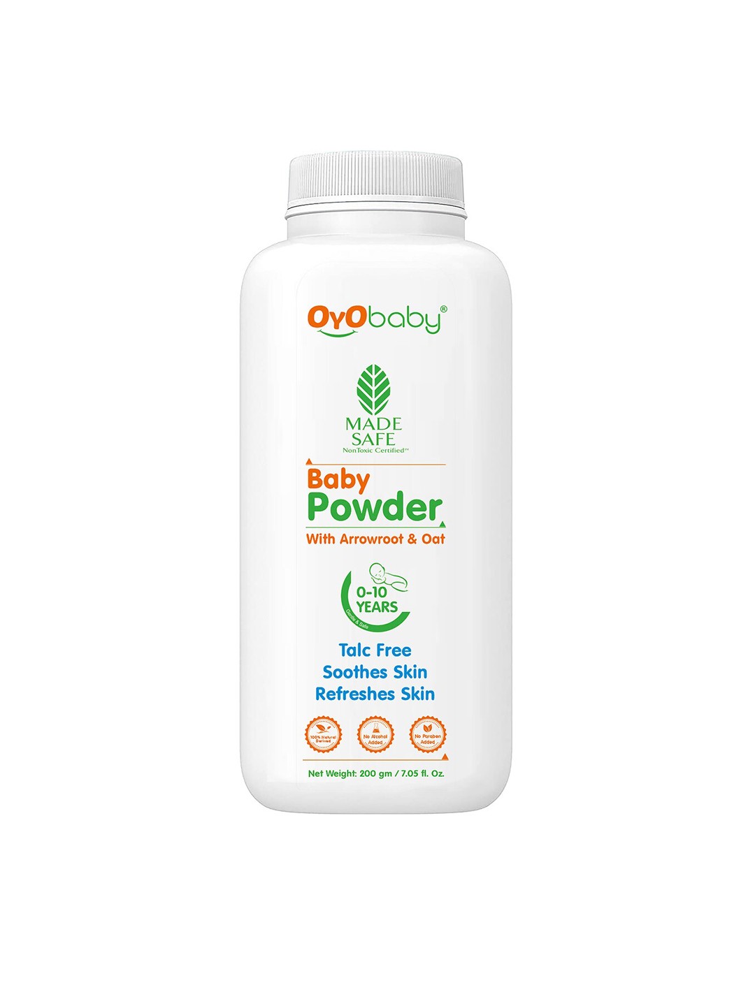 

OyO Baby Infants Talc-Free Natural Baby Powder 100 g, White