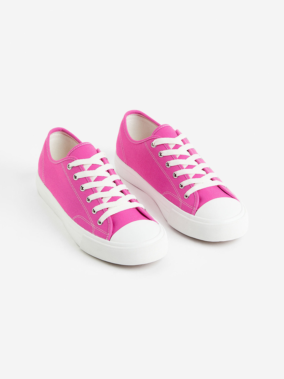 

H&M Men Canvas Trainers, Pink