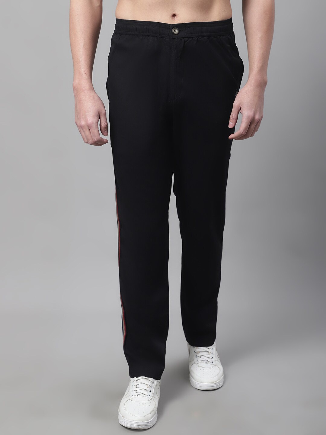 

Cantabil Men Regular Fit Cotton Track Pant, Black