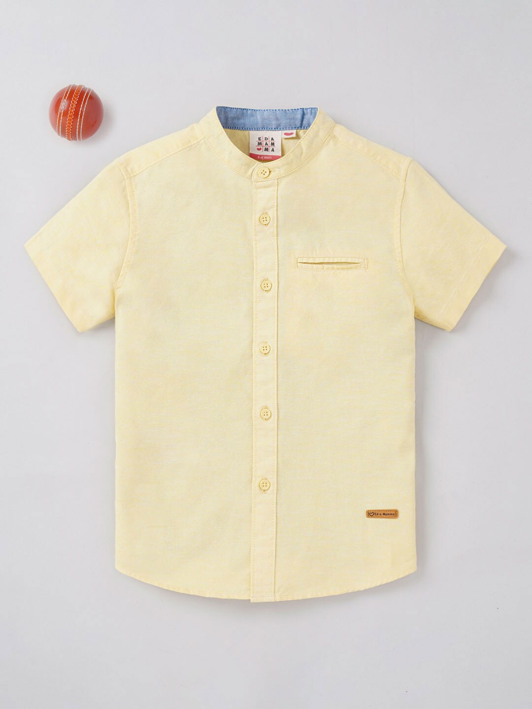 

Ed-a-Mamma Boys Casual Cotton Shirt, Yellow