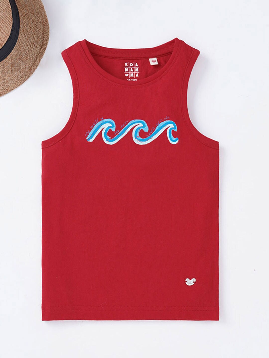 

Ed-a-Mamma Girls Printed Cotton T-shirt, Red