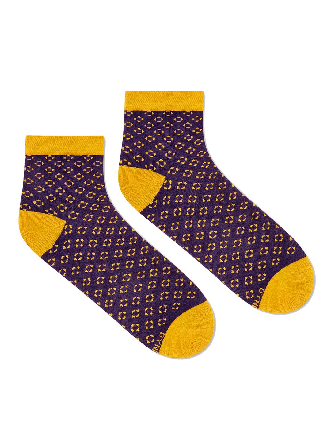 

Dynamocks Patterned Ankle-Length Socks, Blue
