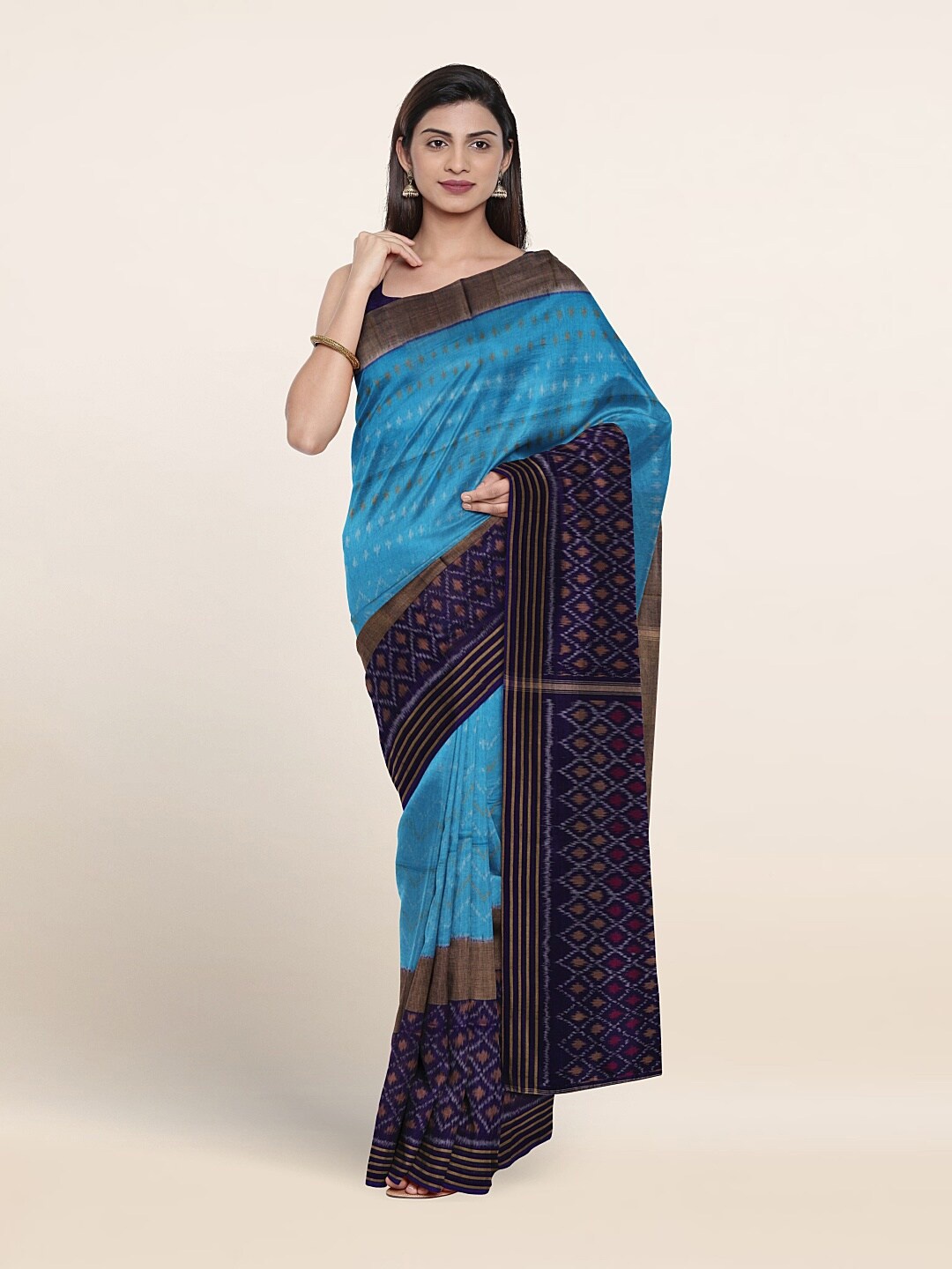 

Pothys Pure Silk Saree, Blue