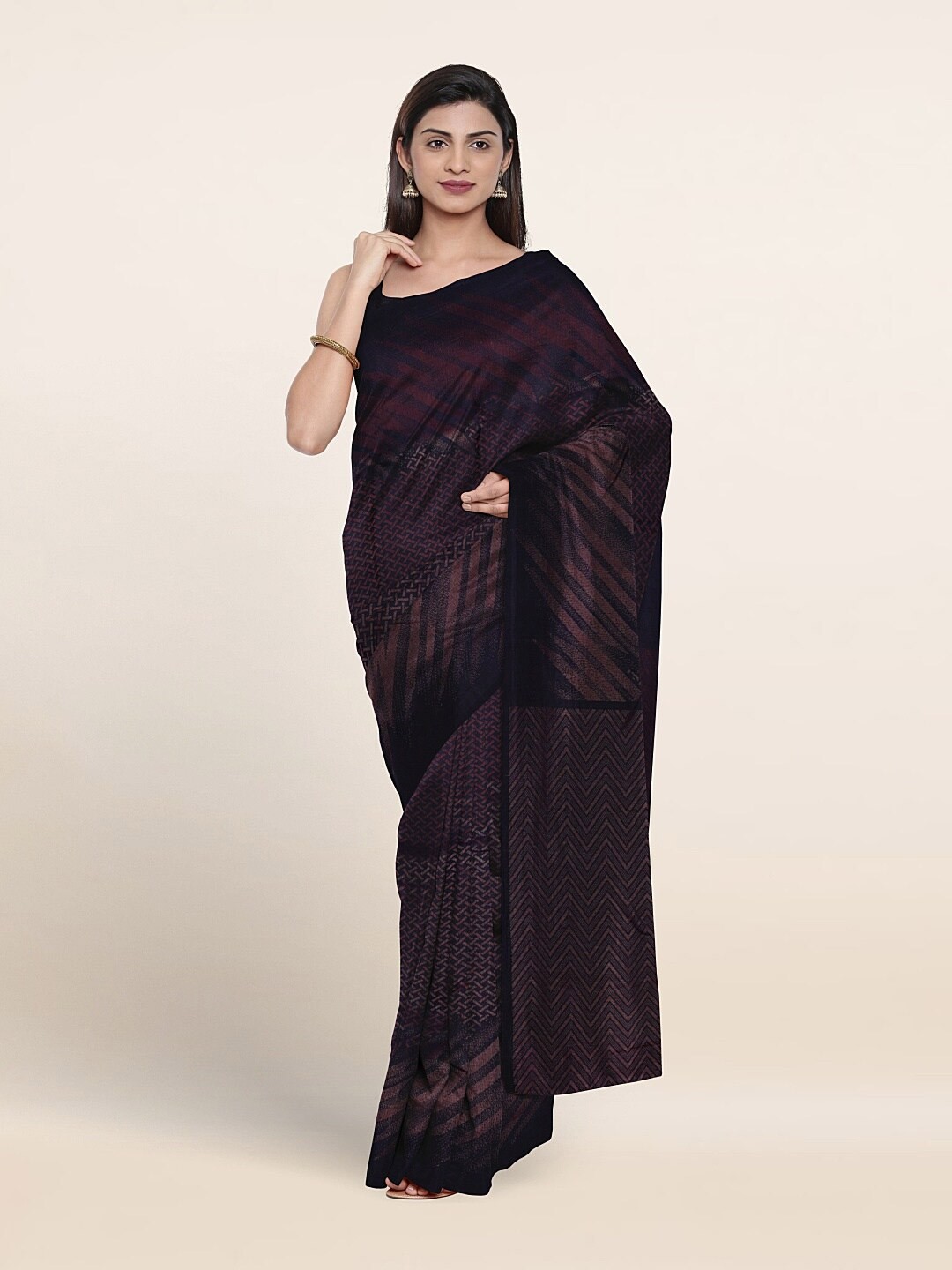 

Pothys Woven Design Zari Pure Silk Saree, Blue
