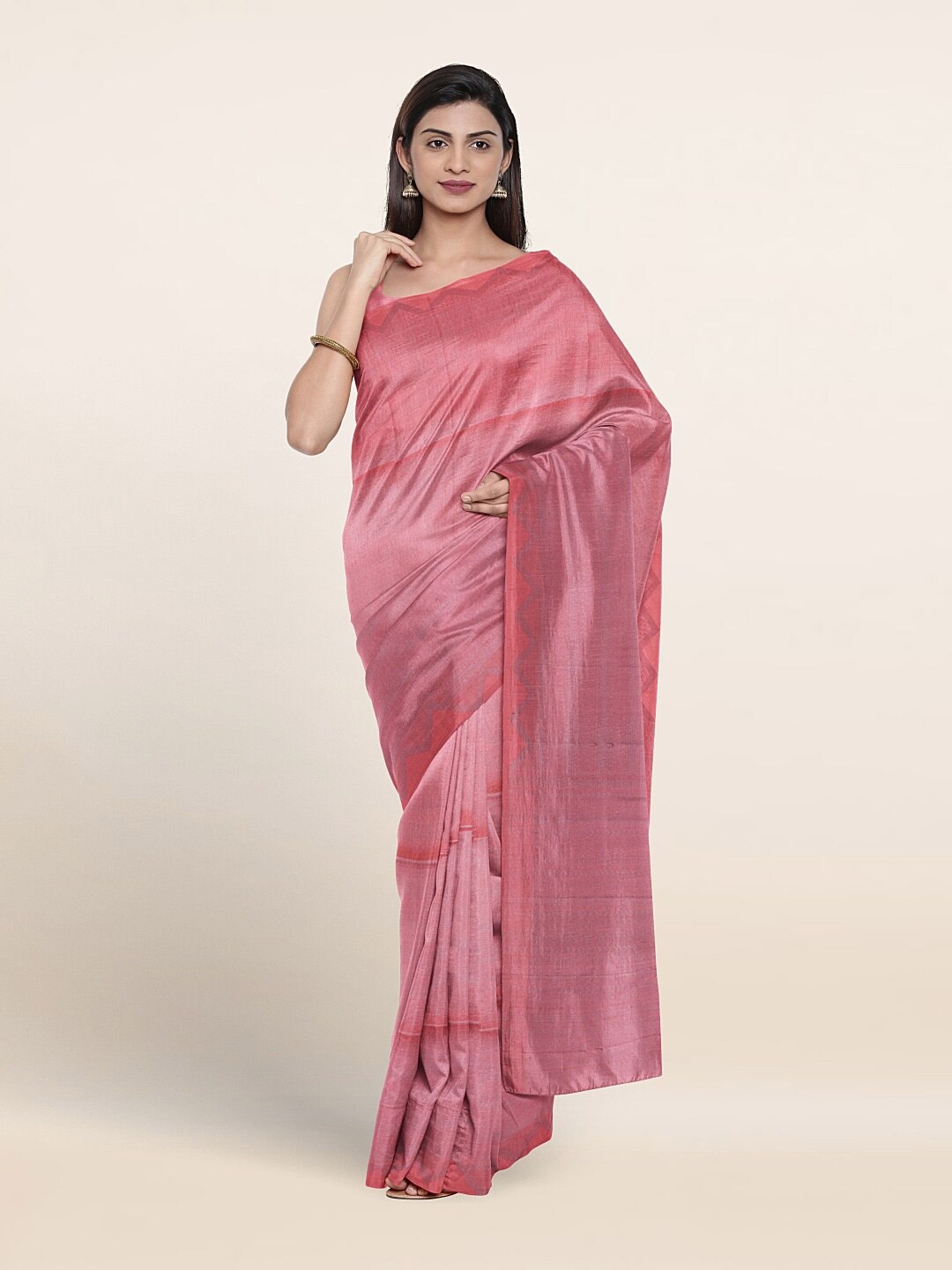 

Pothys Woven Design Pure Silk Saree, Peach