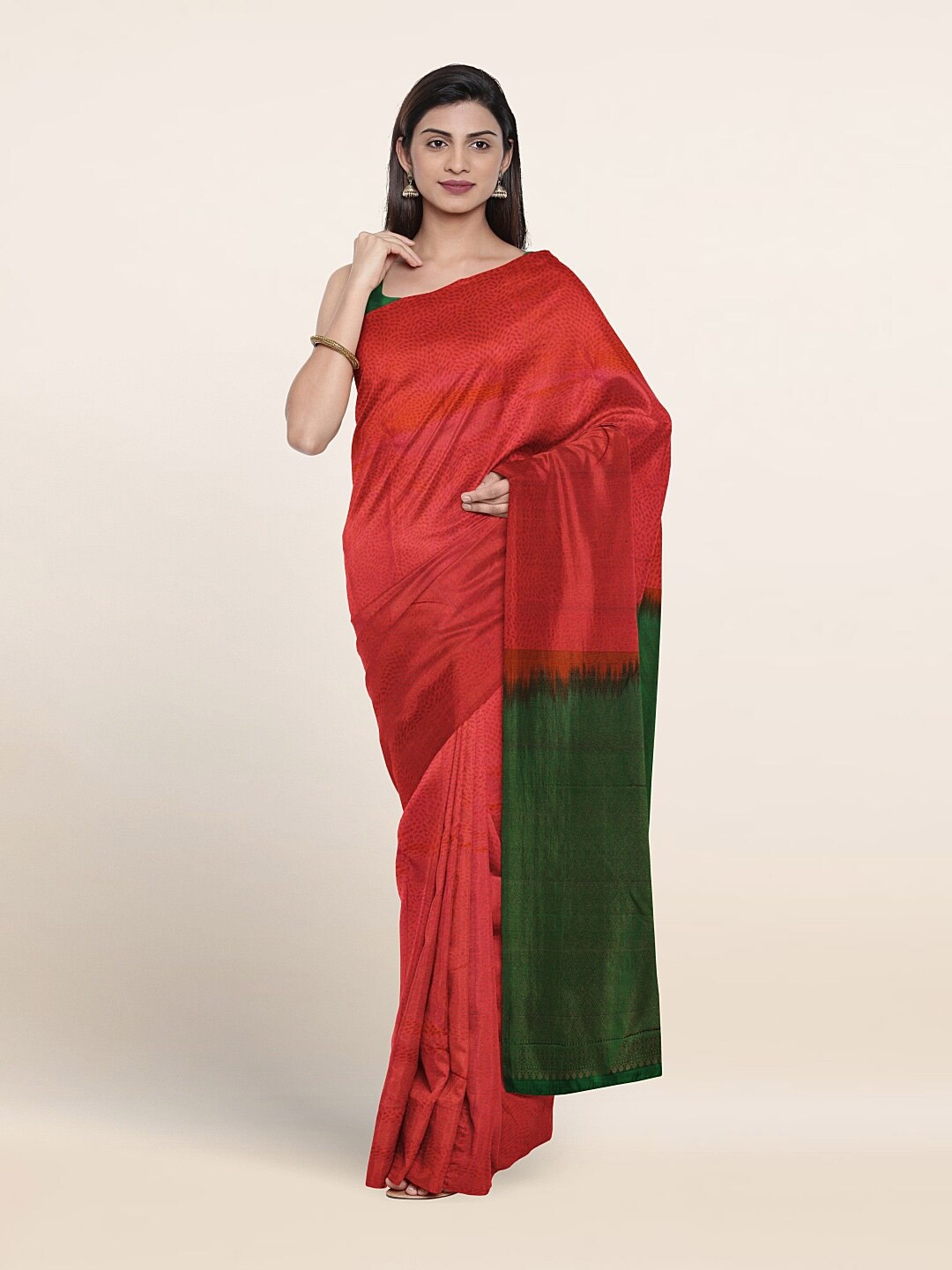 

Pothys Woven Design Zari Pure Silk Saree, Pink