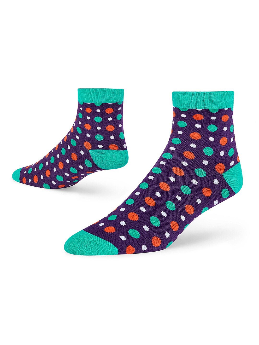 

Dynamocks Patterned Ankle Length Socks, Purple