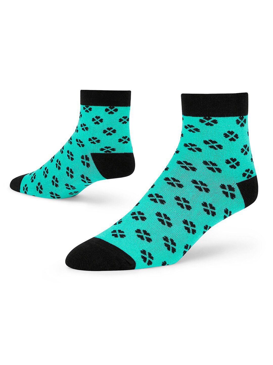 

Dynamocks Patterned Ankle Length Socks, Green
