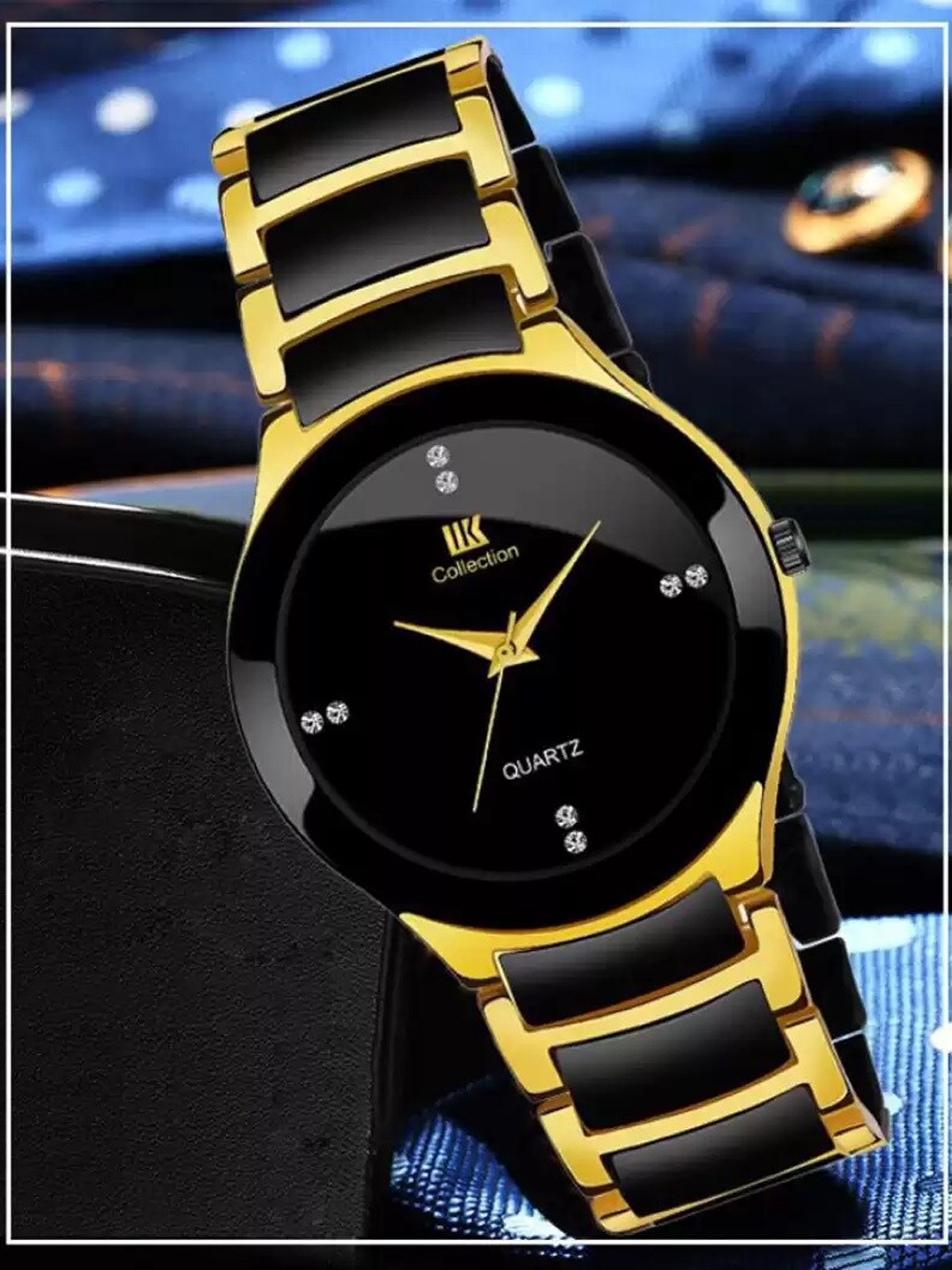 

WATCHSTAR Men Stainless Steel Bracelet Style Straps Analogue Watch IIK Gold