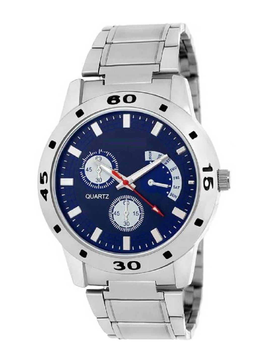 

WATCHSTAR Men Stainless Steel Bracelet Style Straps Analogue Watch Aveo Steel Blue