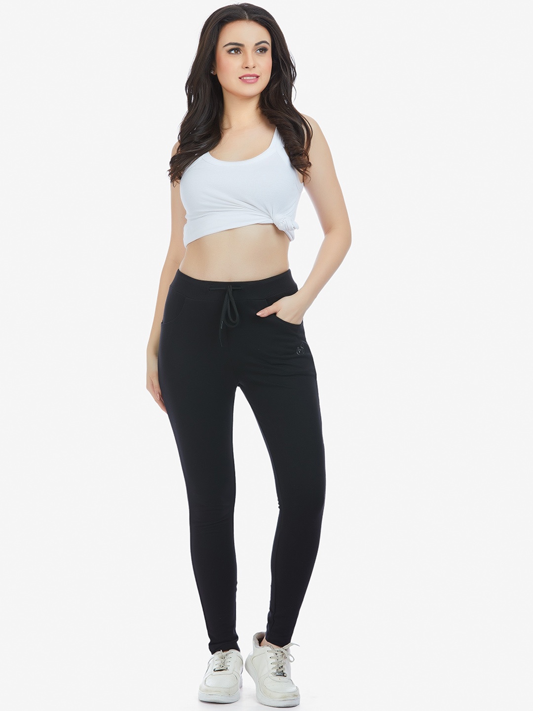 

MAYSIXTY Women Track Pants, Black
