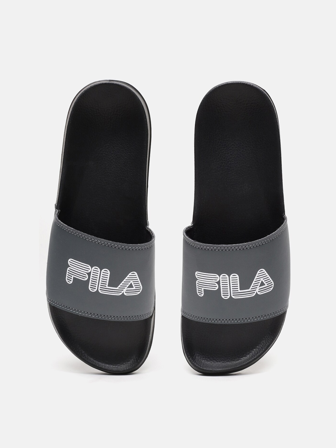 

FILA Men Flik Printed Sliders, Grey