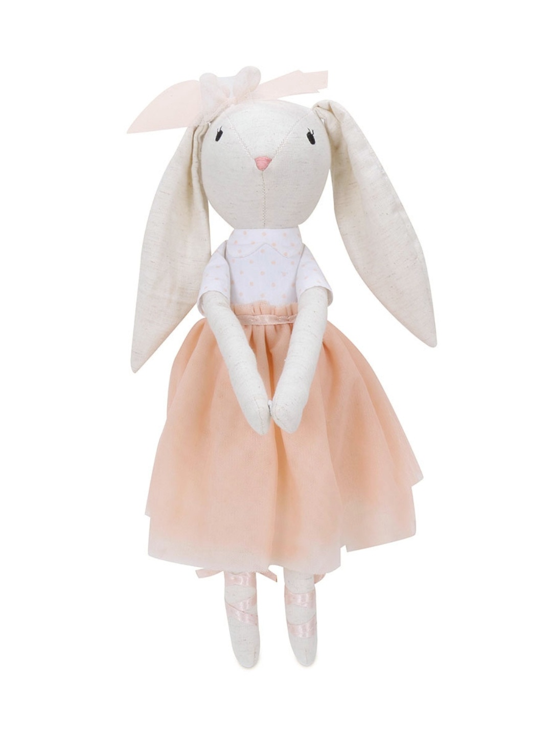 

haus & kinder Kids Lilly Cotton Bunny Rag Doll, Pink