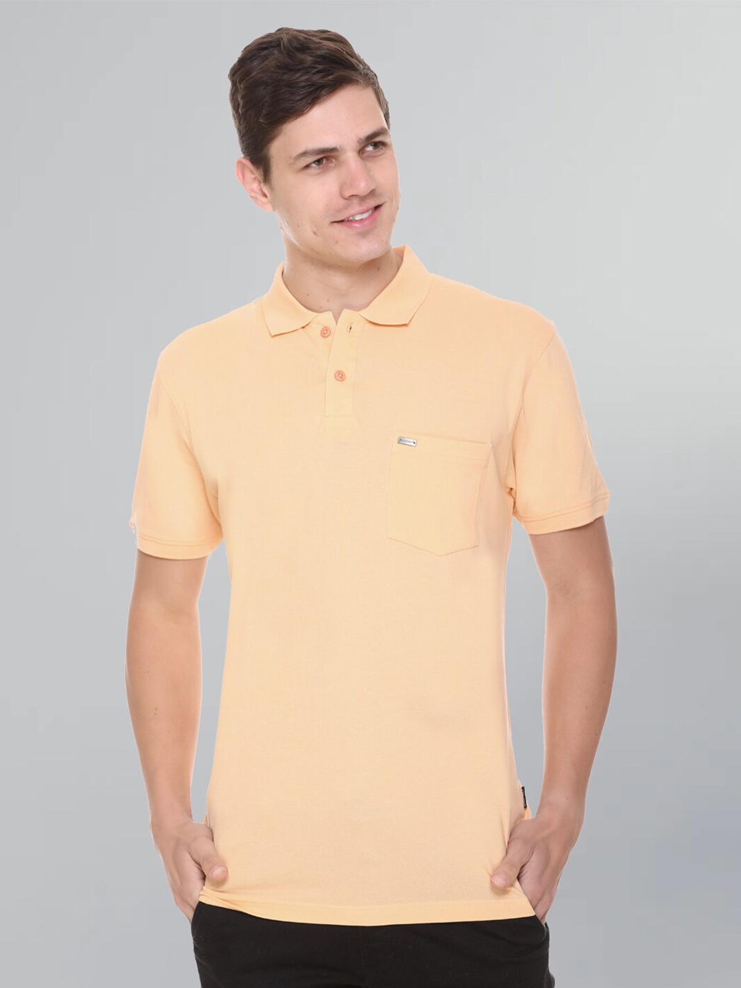 

GODFREY Polo Collar Cotton Rapid-Dry T-shirt, Skin