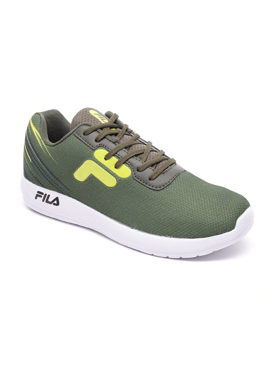 

FILA Men STEVE Mesh Running Shoes, Olive