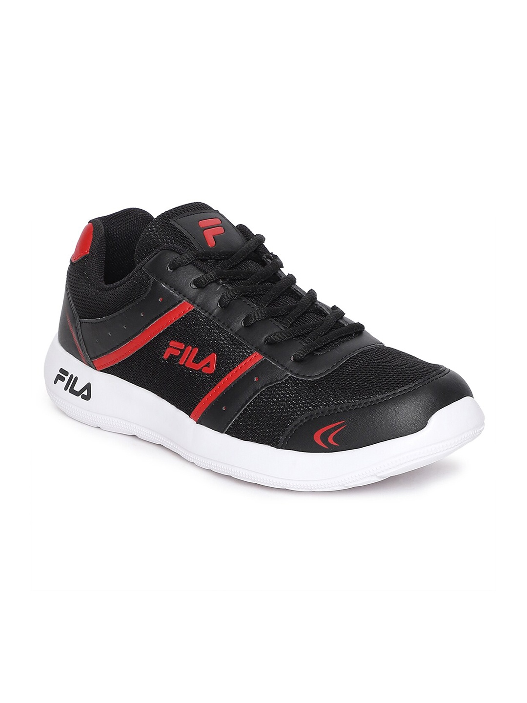 

FILA Men ROSUN PLUS Mesh Running Shoes, Black