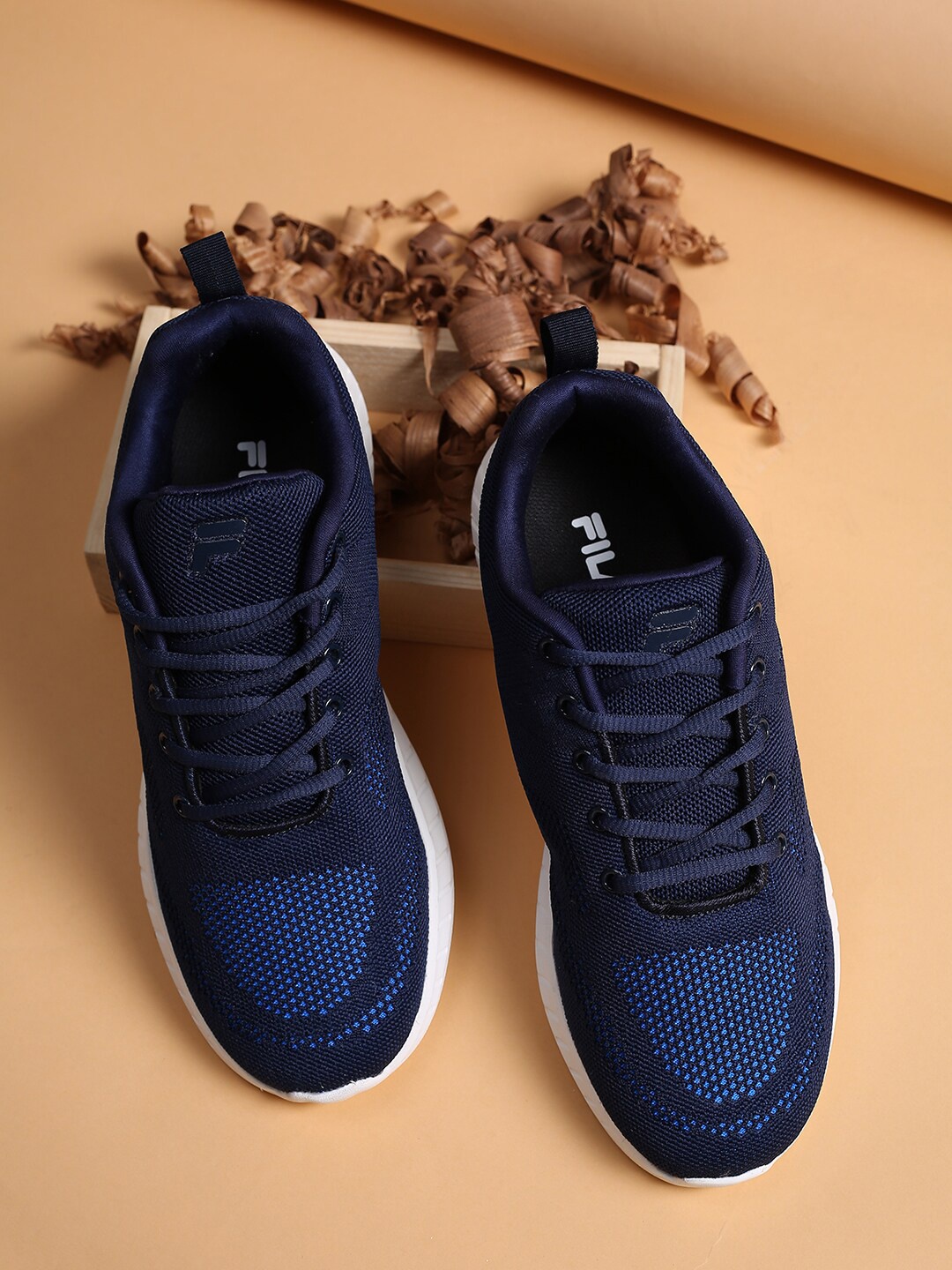 

FILA Men BIMERS Lace-Ups Mesh Running Shoes, Blue