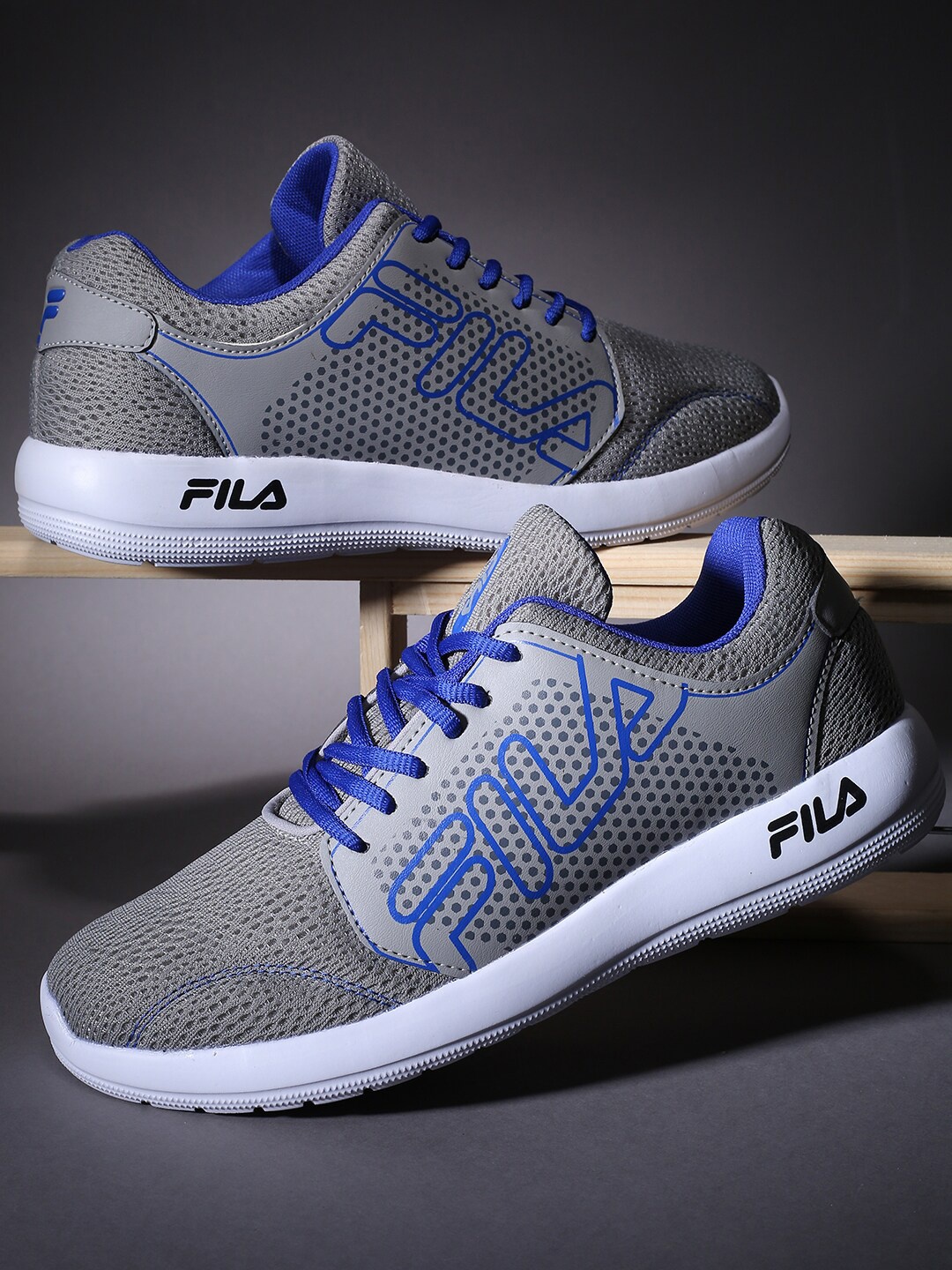 

FILA Men Mesh Running Sports Shoes, Grey