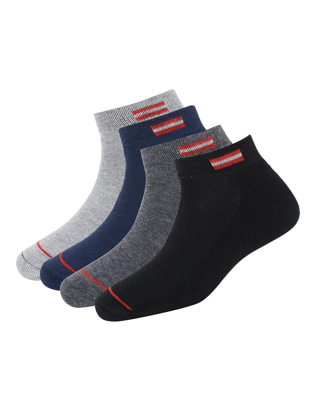 

Rodzen Men Pack Of 4 Ankle-Length Socks, Black