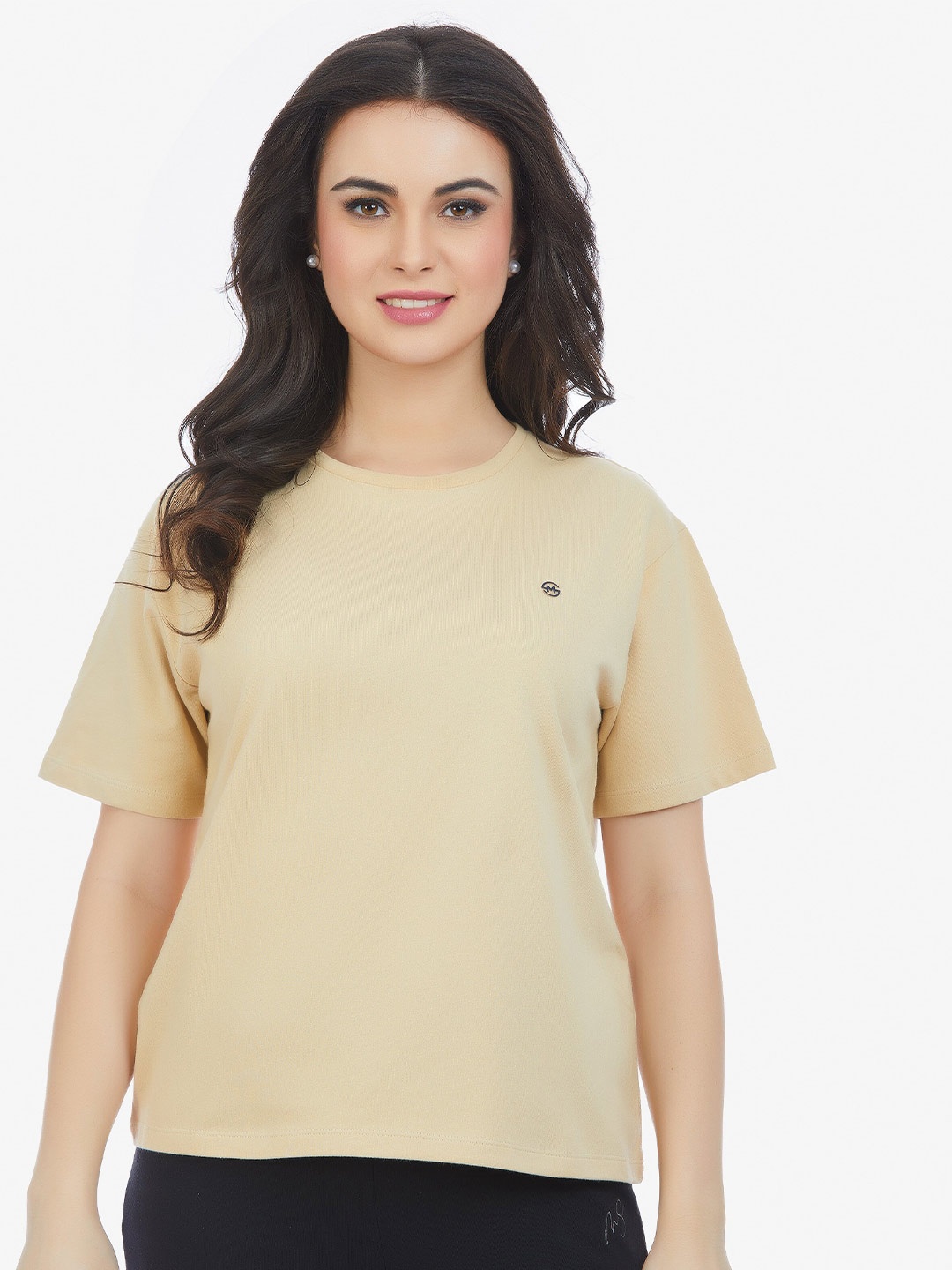 

MAYSIXTY Women Beige T-shirt