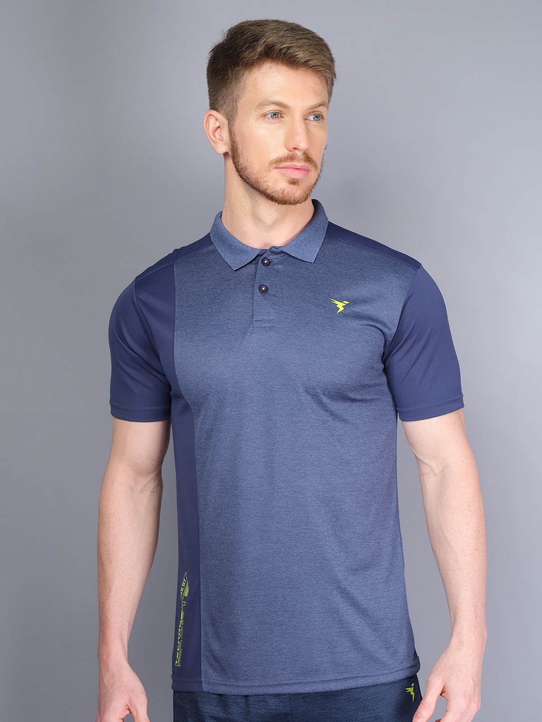 

Technosport Polo Collar Antimicrobial Active T-shirt, Navy blue