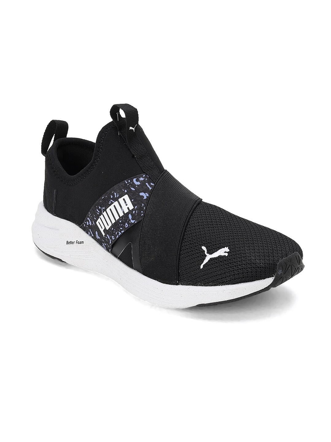 

Puma Women Better Foam Woven-Design Slip On Training Sports Shoes, Black