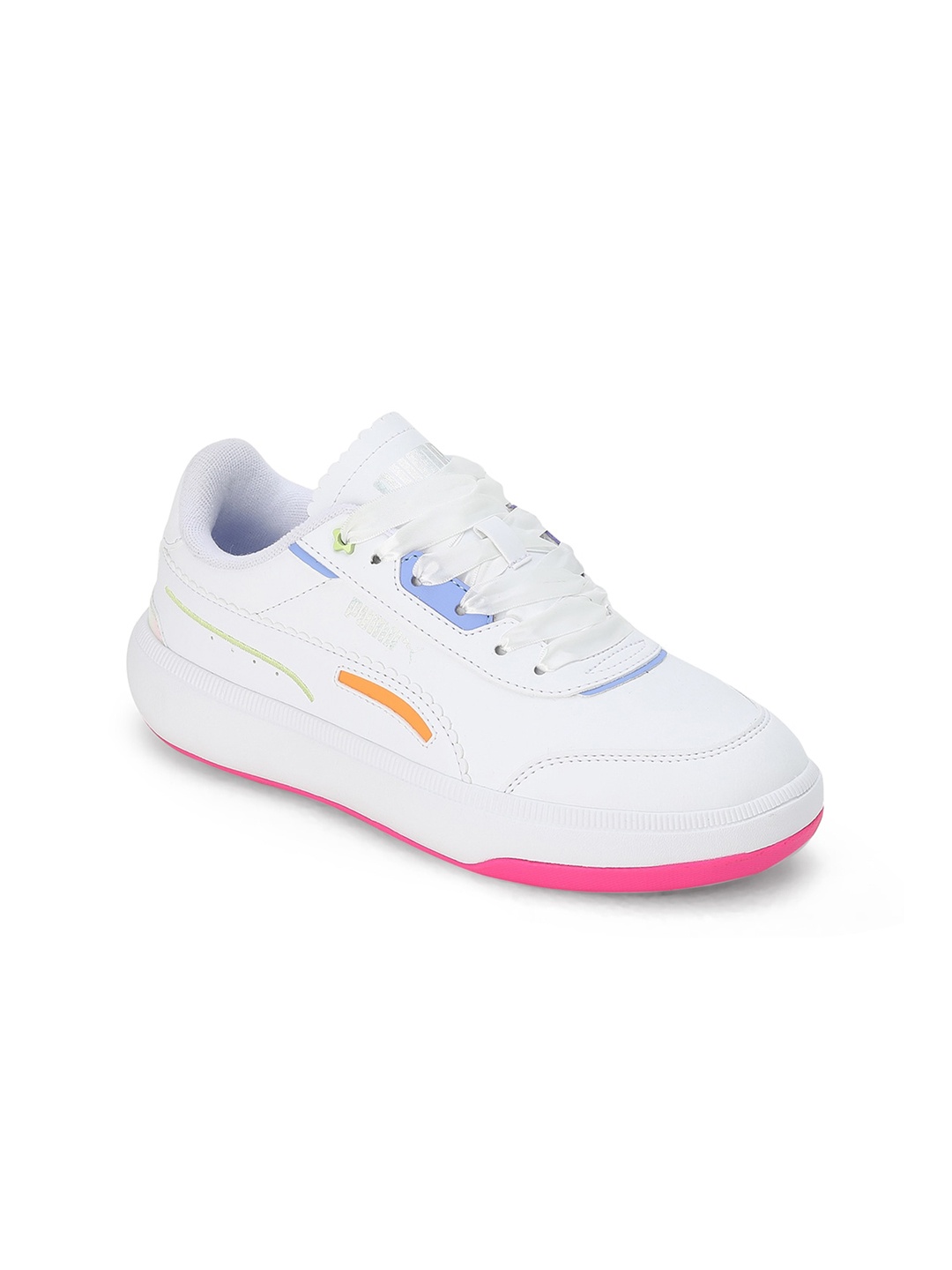 

Puma Women Tori Pixie Colourblocked Casual Sneakers, White