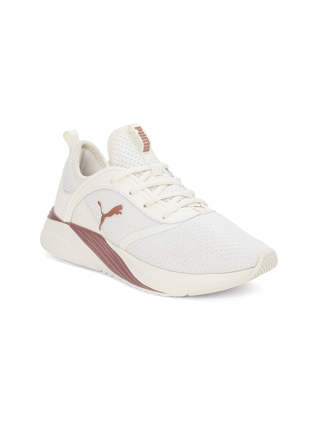 

Puma Women Softride Woven-Design Running Sports Shoes, White