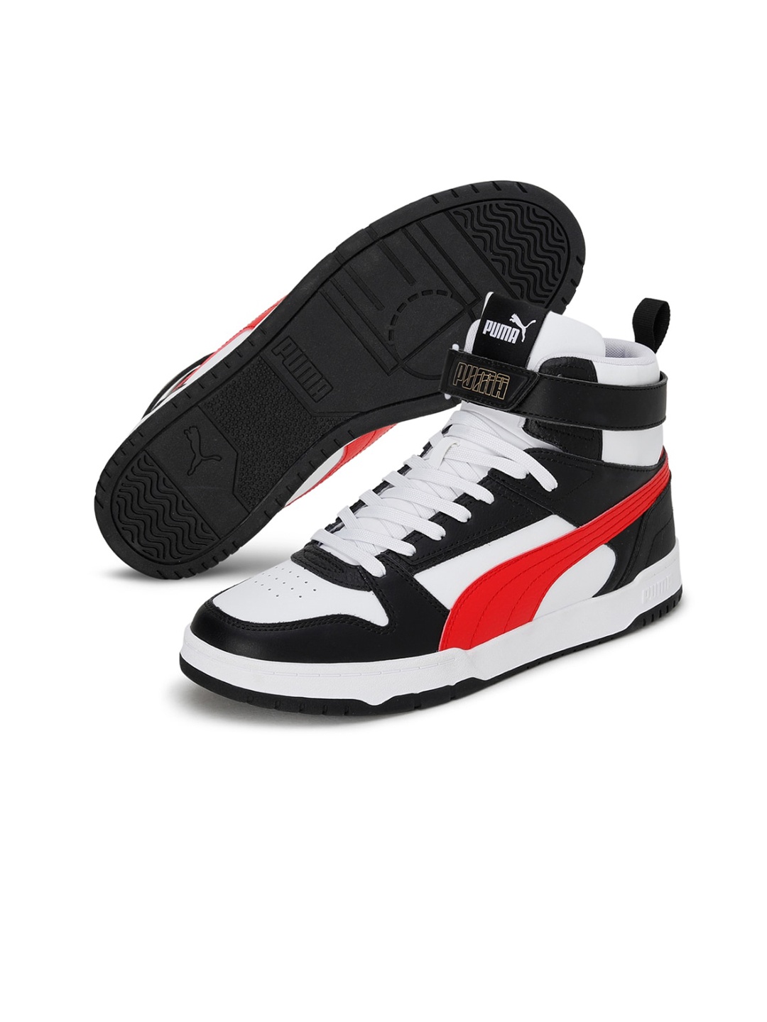 

Puma Men RBD Game Colourblocked Leather Sneakers, White