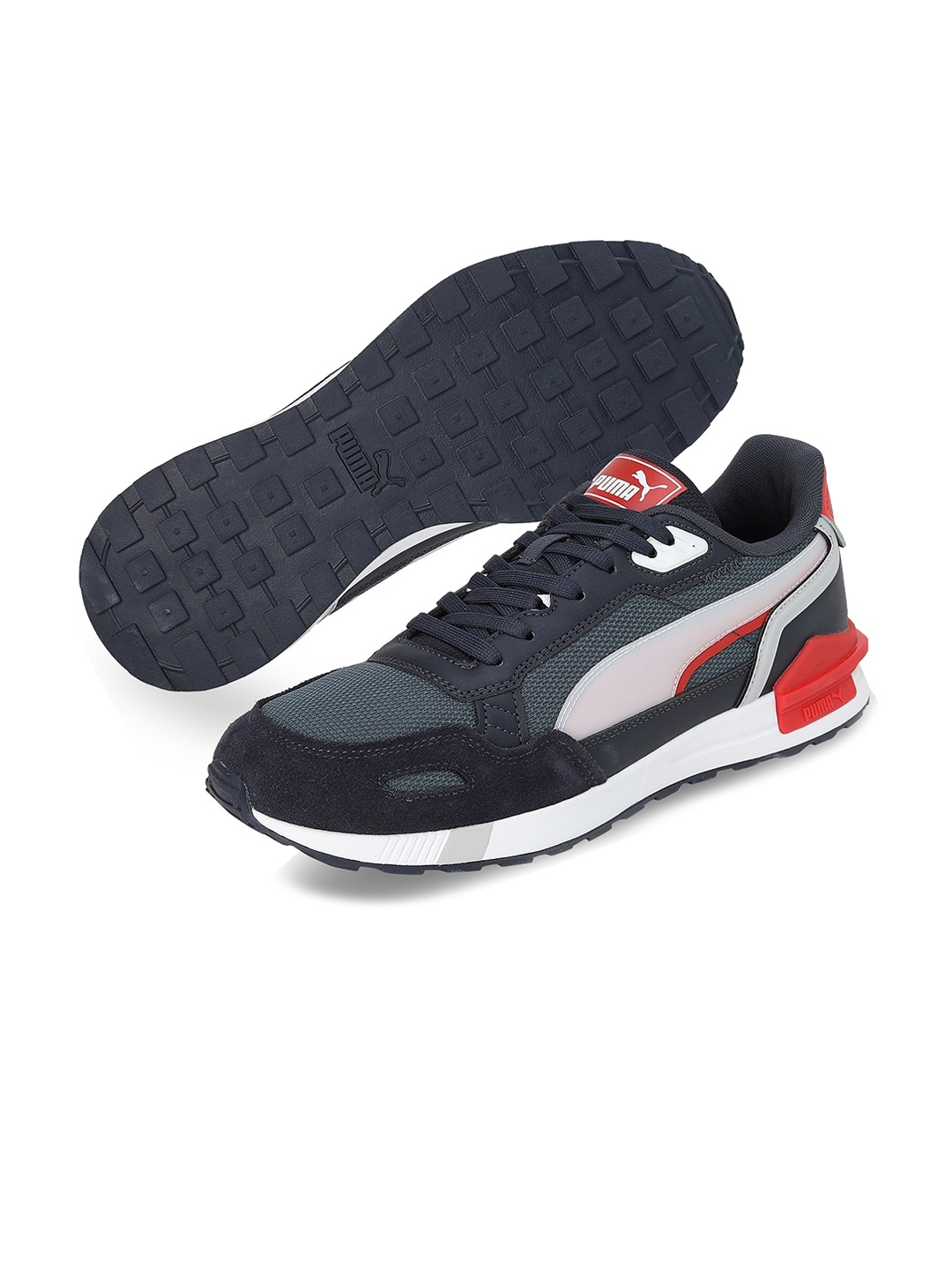 

Puma Men Graviton Tera Colourblocked Sneakers, Navy blue
