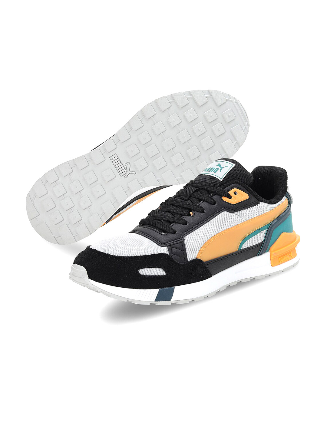 

Puma Men Graviton Tera Colourblocked Sneakers, Black