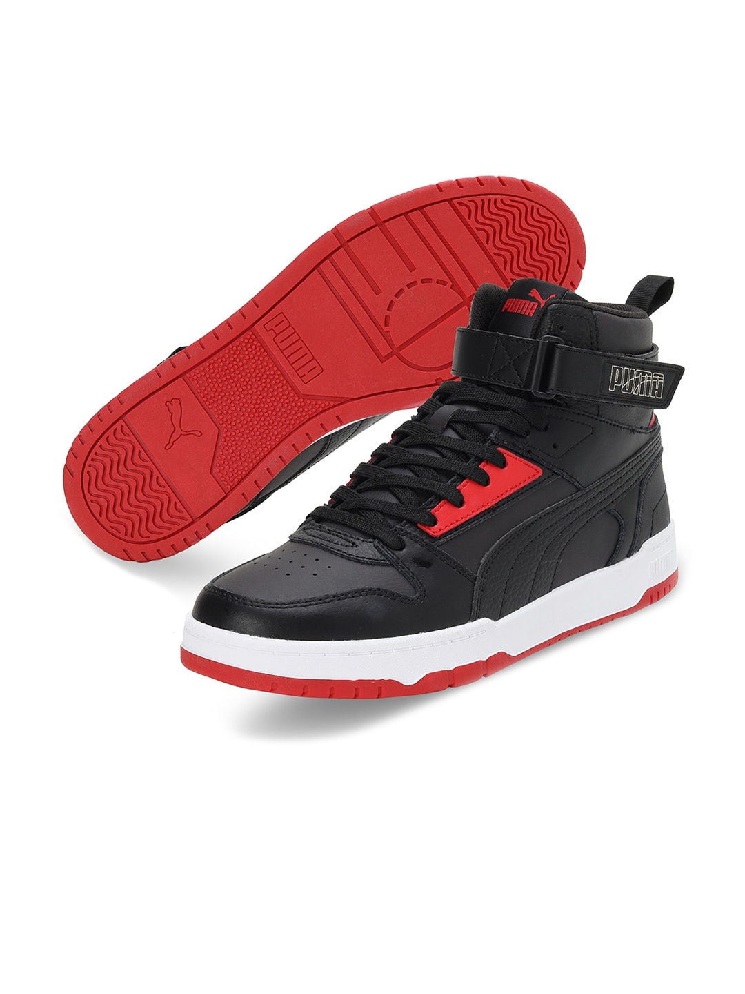 

Puma Men RBD Game Leather Sneakers, Charcoal