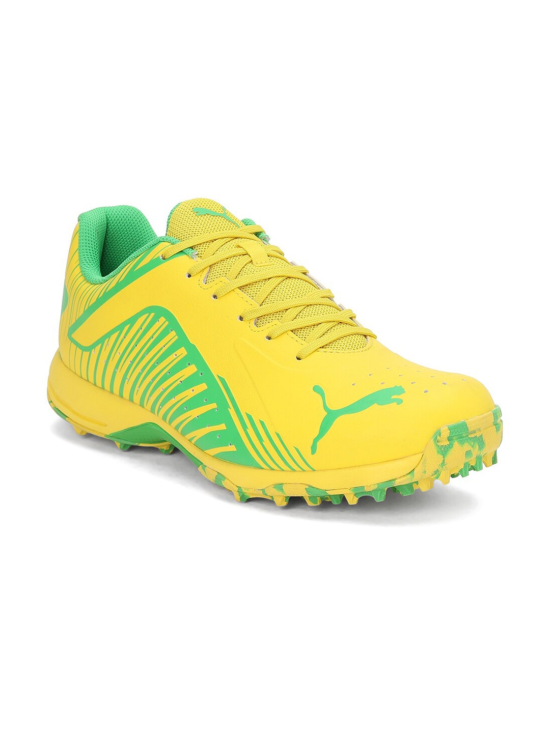 

Puma Men PUMA 22 FH Rubber Cricket Shoes, Yellow